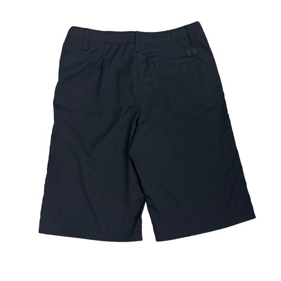 Under Armour Dri Fit Athletic Chino Black Performance Shorts Size Youth 18 - Picture 3 of 3